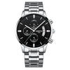 Nibosi | Luxury Chrono 100% Steel Quartz Watch