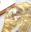 Geneva | Luxury Stainless Steel Crystal Quartz Watch