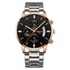 Nibosi | Luxury Chrono 100% Steel Quartz Watch