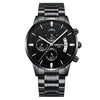 Nibosi | Luxury Chrono 100% Steel Quartz Watch