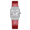 UTHAI | Luxury Crystal Fritillaria Square Roman Scale Watch
