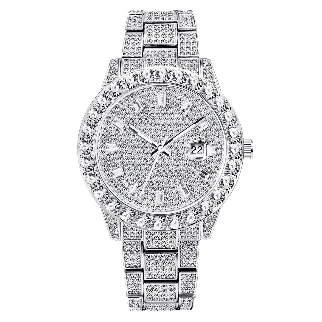MissFox | Gold/Silver Full Diamond Watch