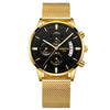 Nibosi | Luxury Chrono 100% Steel Quartz Watch