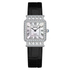 UTHAI | Luxury Crystal Fritillaria Square Roman Scale Watch