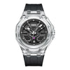 Mark Fairwhale | Transparent Acrylic Luminous Quartz Watch