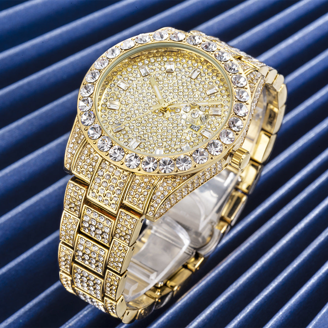 MissFox | Gold/Silver Full Diamond Watch