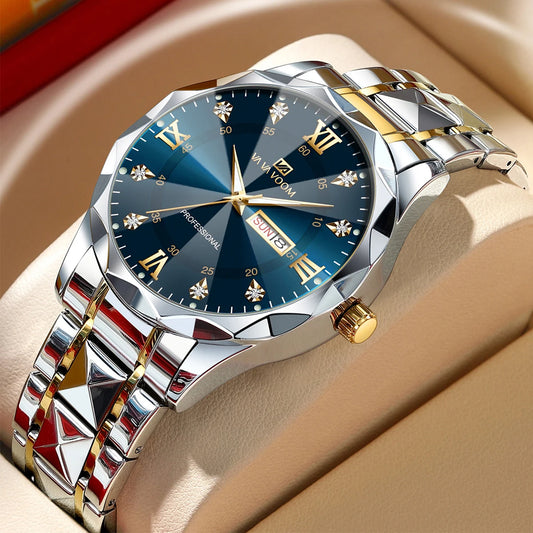 Vavavoom |  Luxury Night Glow Double Calendar Quartz Watch