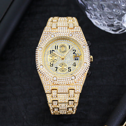 Iced Out Luxury Men's Watch