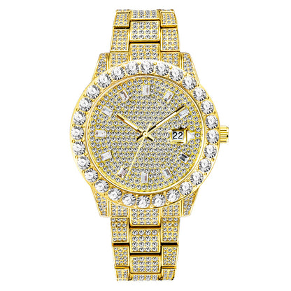MissFox | Gold/Silver Full Diamond Watch