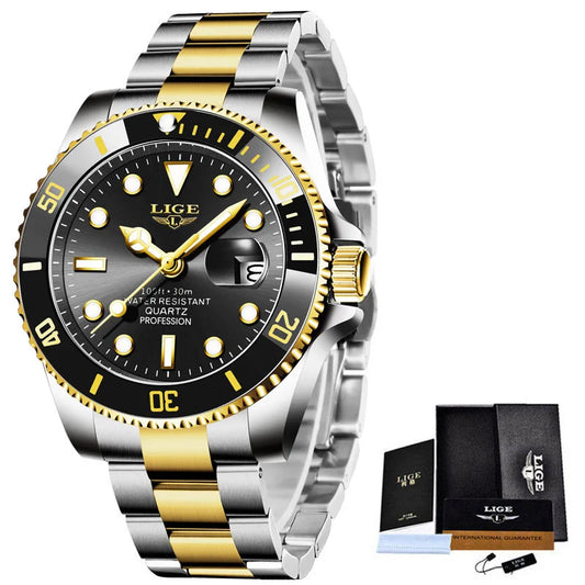 Lige | Luxury Fashion Diver Quartz Watch