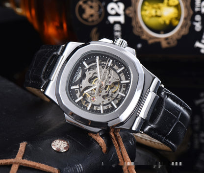 Longlux | Leather Belt Waterproof Mechanical Watch
