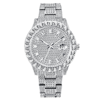 MissFox | Gold/Silver Full Diamond Watch
