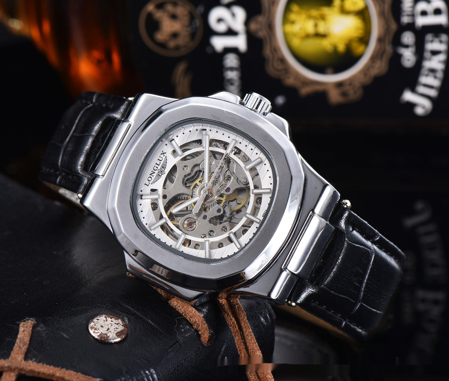 Longlux | Leather Belt Waterproof Mechanical Watch