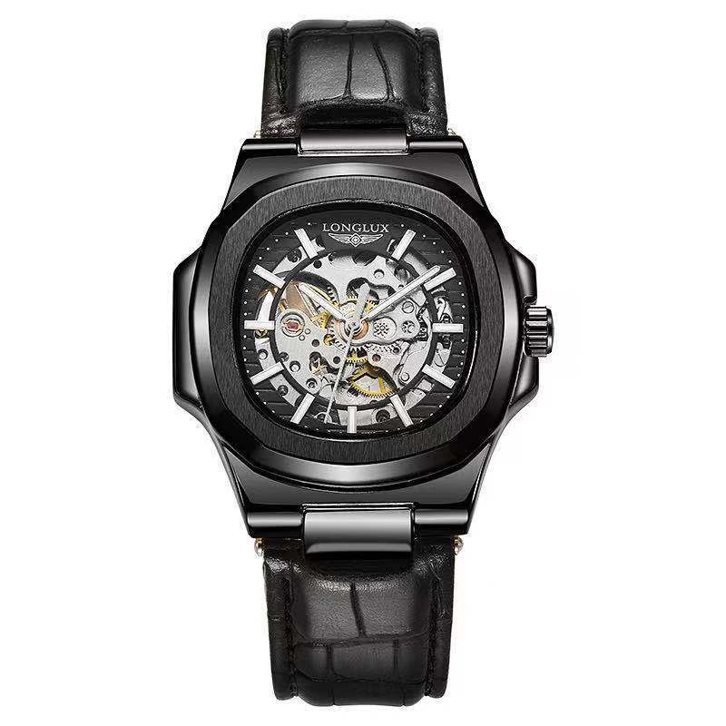 Longlux | Leather Belt Waterproof Mechanical Watch