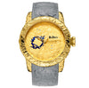BiDen | Luxury 3D Engraved Dragon Relogio Masculino Quartz Watch Waterproof
