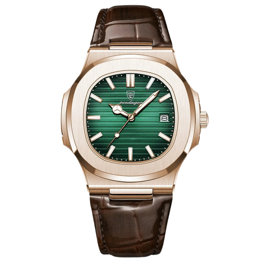 Poedagar | Luxury Leather Luminous Quartz Watch