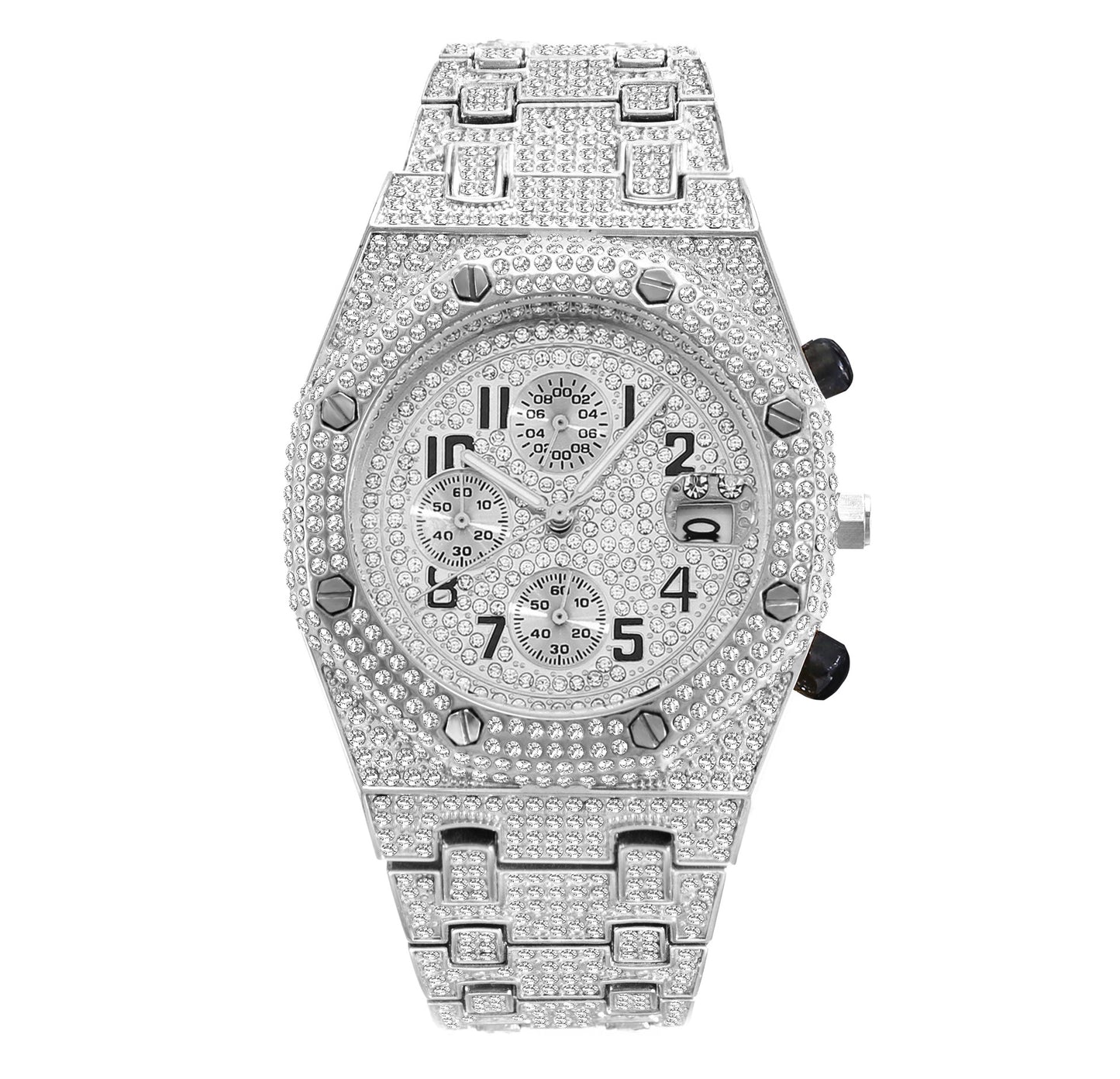 Iced Out Luxury Men's Watch