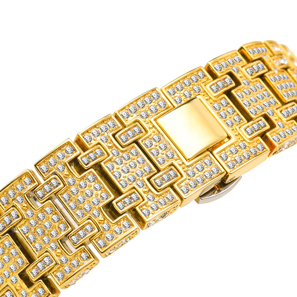 Iced Out Luxury Men's Watch