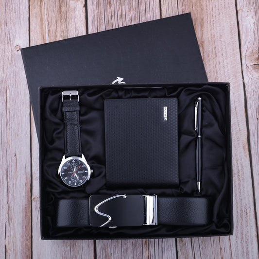 Jesou | Casual Giftset Incl. Watch/Belt/Wallet/Pen