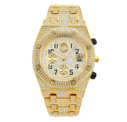 Iced Out Luxury Men's Watch