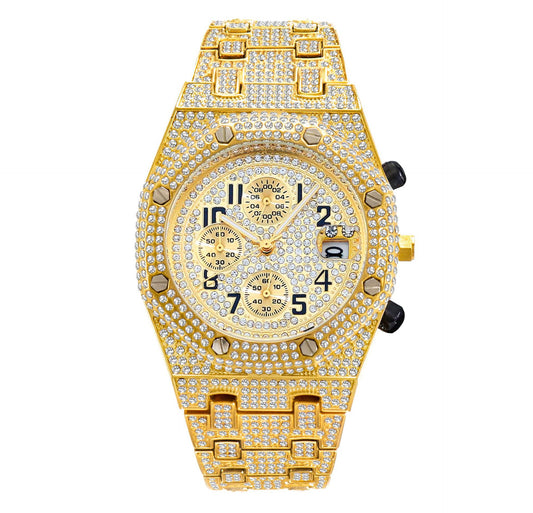 Iced Out Luxury Men's Watch