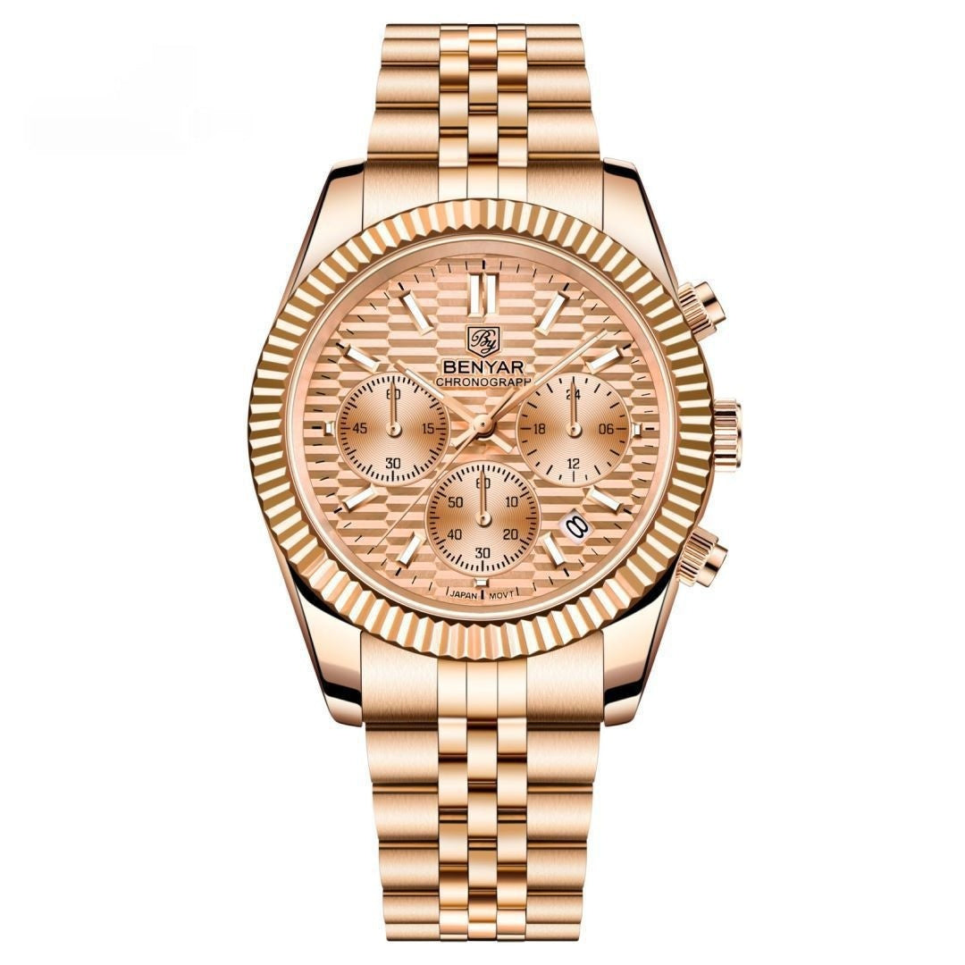 Benyar | Stainless Steel Luxury Quartz Watch