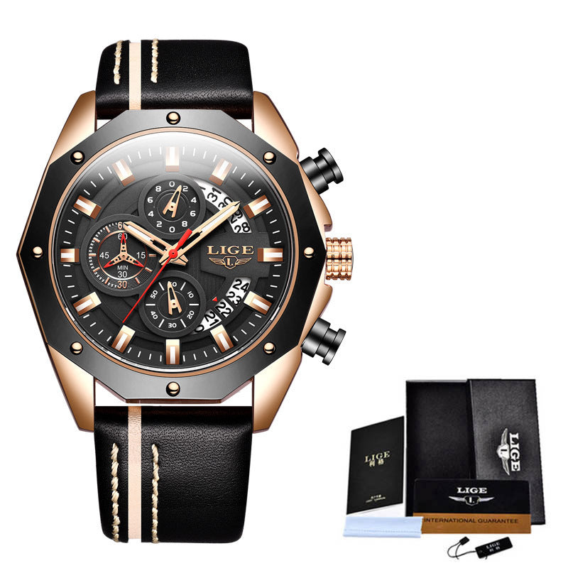 Lige | Luxury Chrono Fashion Quartz Watch
