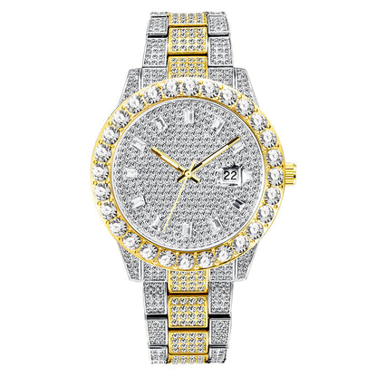 MissFox | Gold/Silver Full Diamond Watch